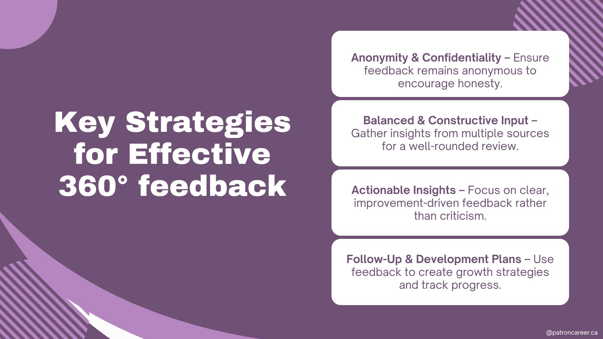 key Strategies for effective 360 Feedback in canada