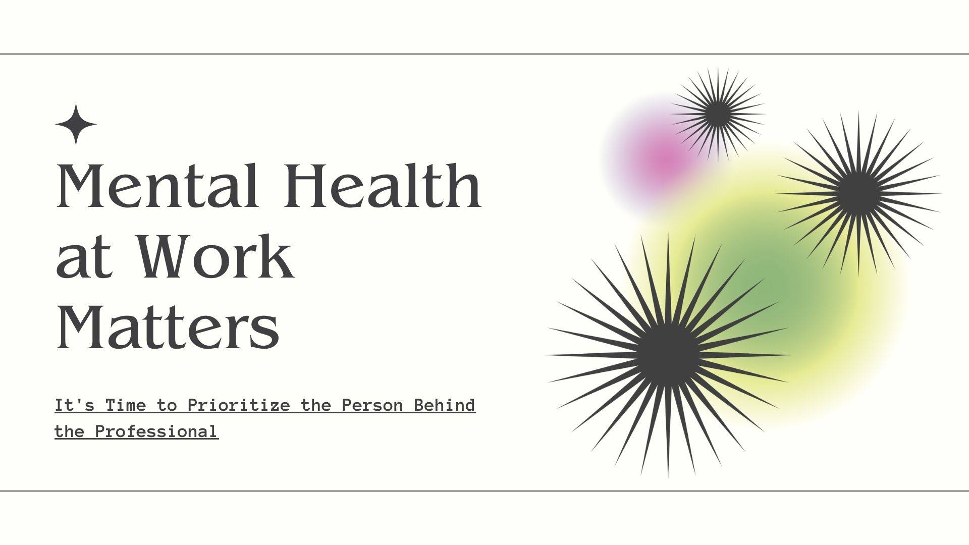 >Beyond Paychecks: Why Mental Health at Work Matters More Than Ever