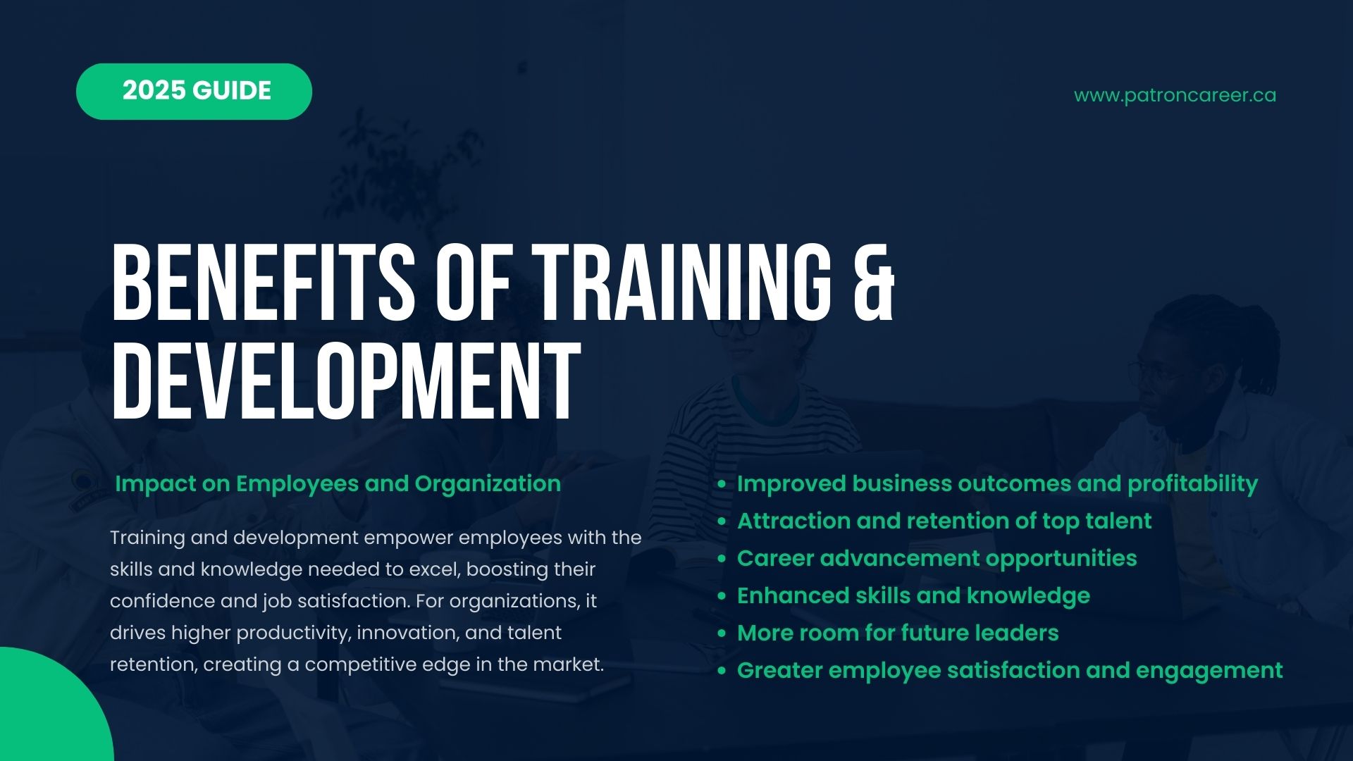 benefits of training and development in canada