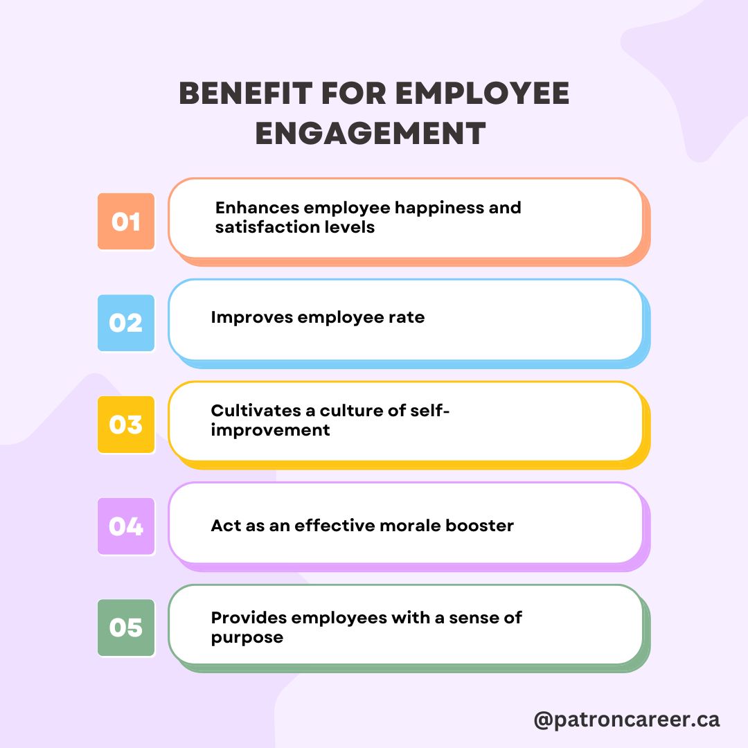 Benifits for employee engagement at work