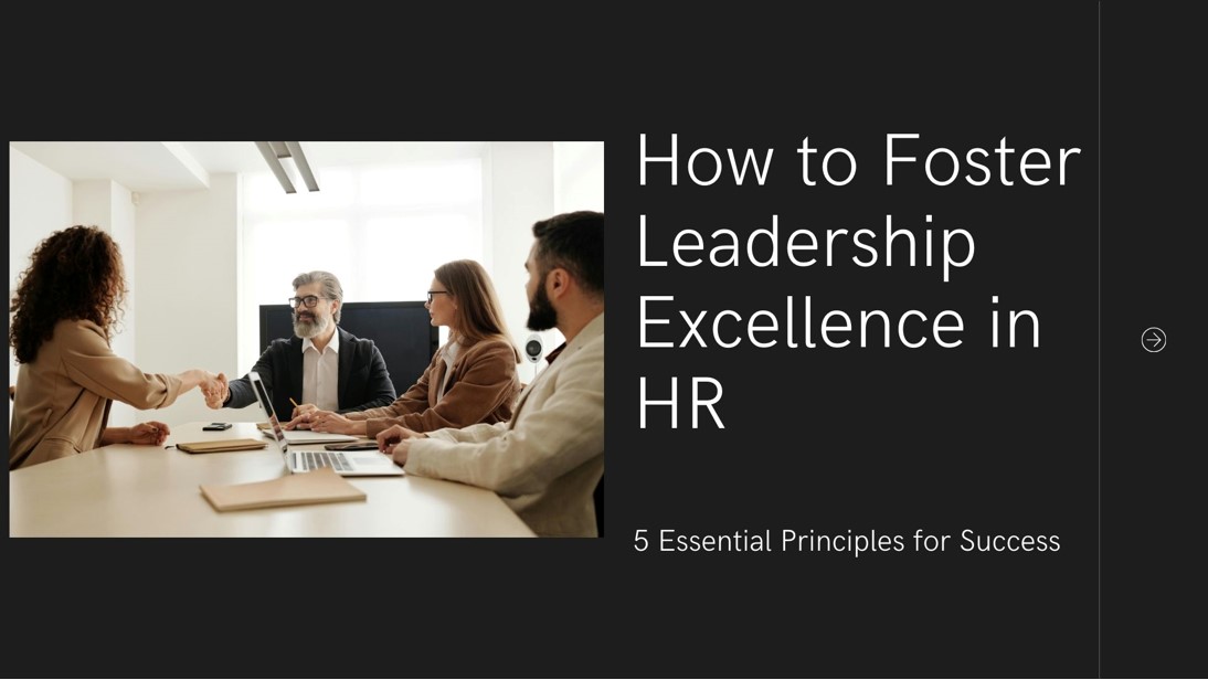 5 Key Leadership Principles for Managers and Executives