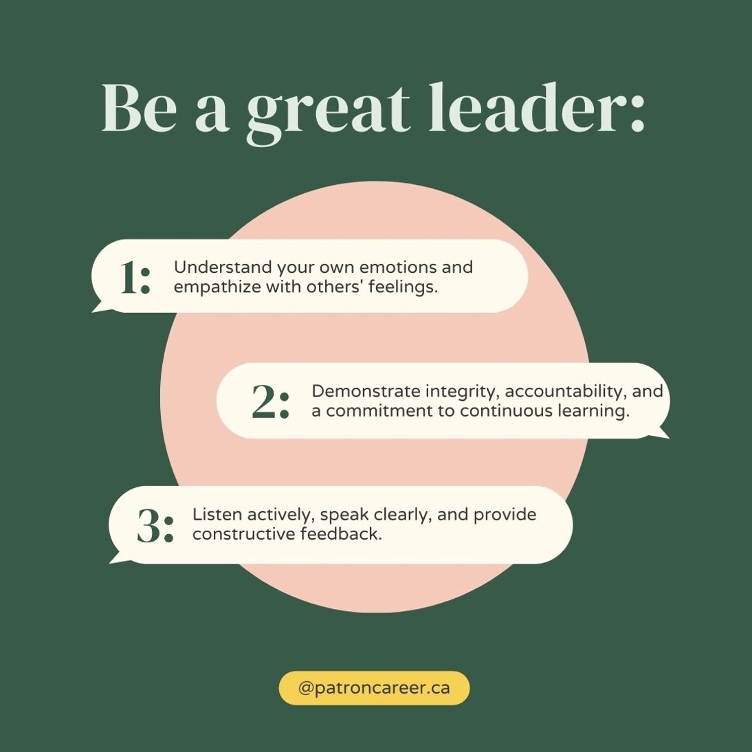 Be a great leader