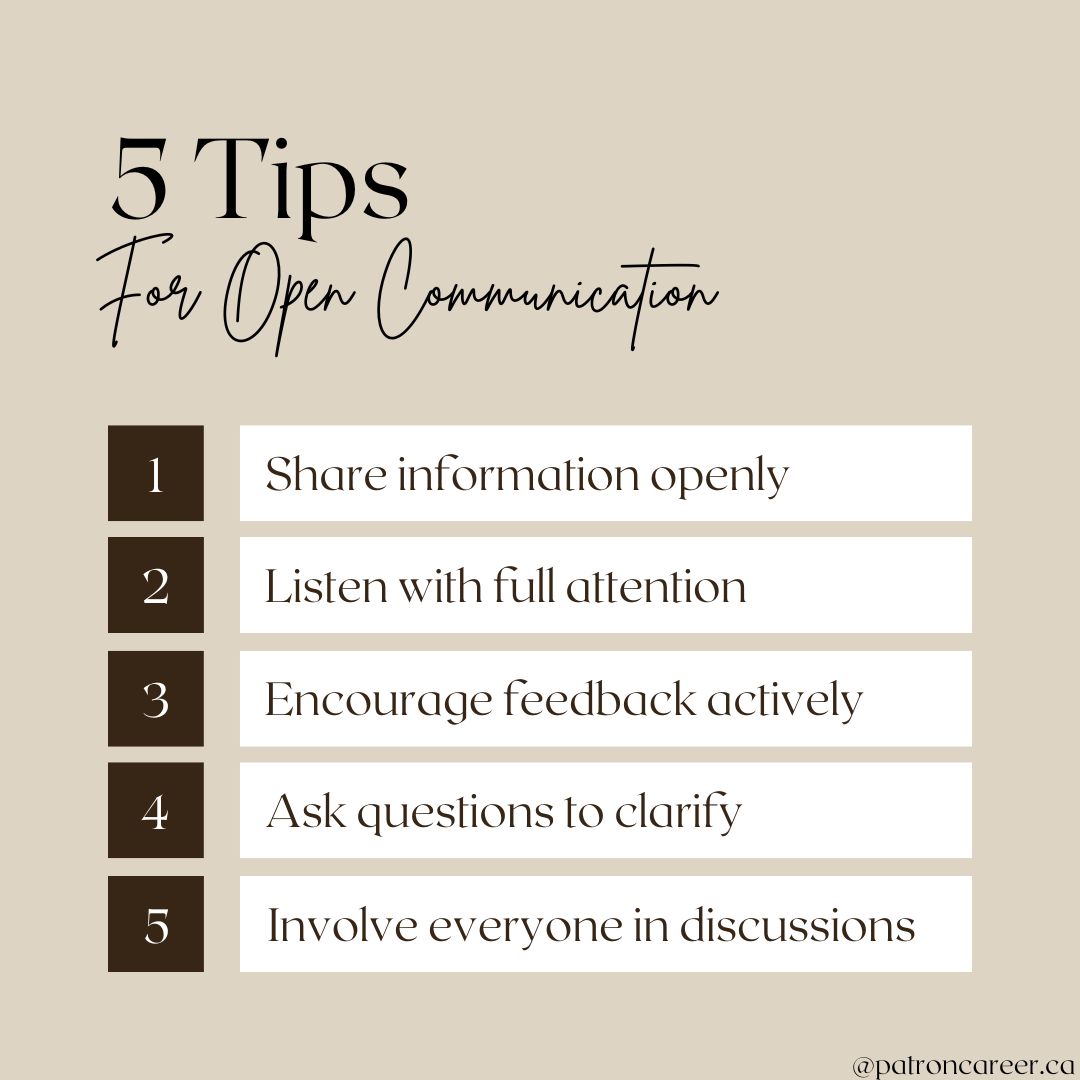 5 tips for open Communication