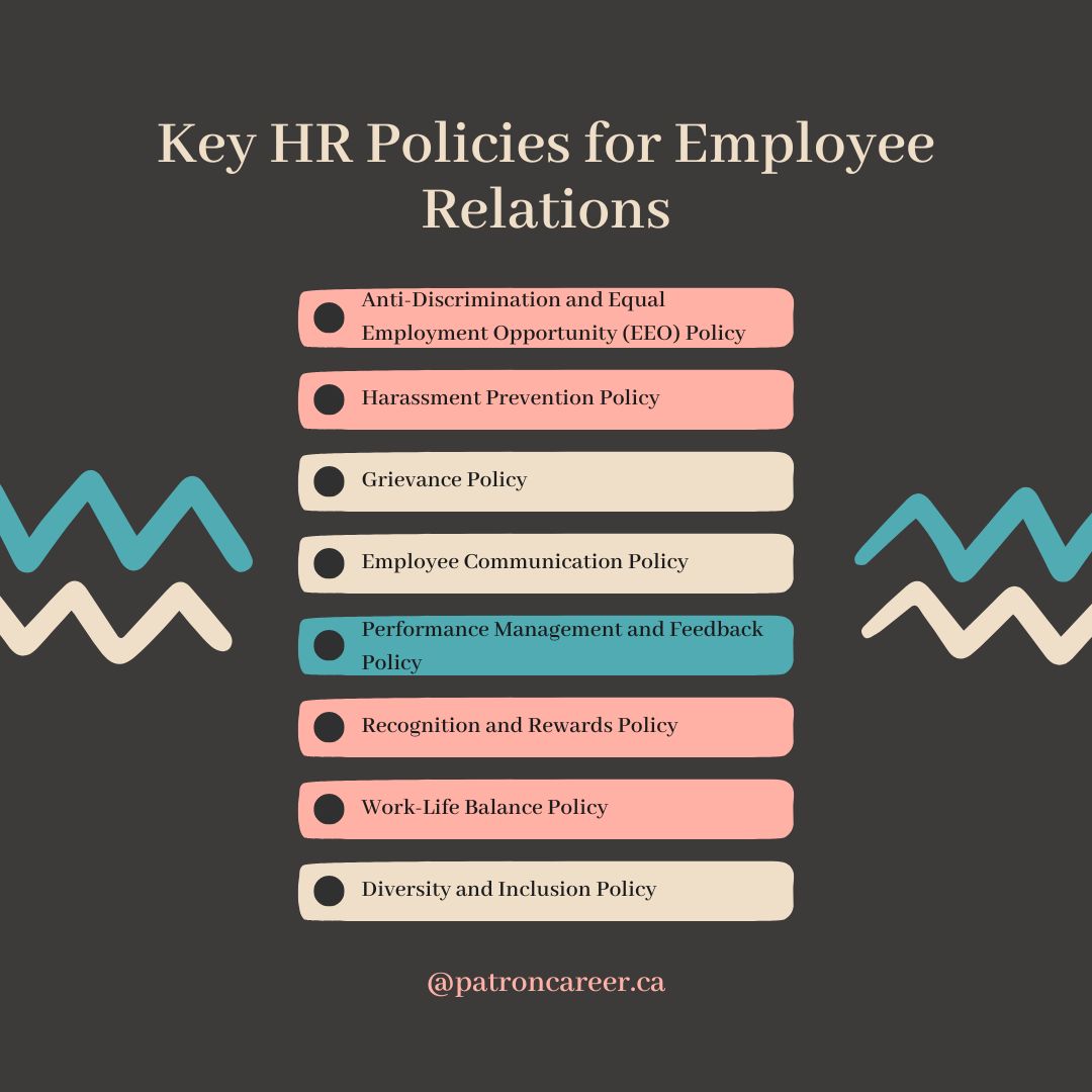 key hr Policies for emplloyee relations