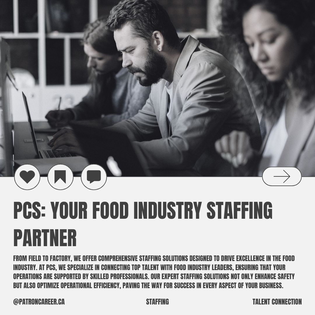 Patron Career Staffing: Your Food Manufacturing Staffing Experts